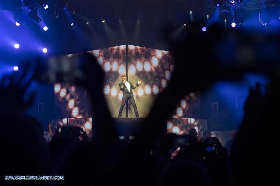 Concierto de Ricky Martin lleva a cabo en Budapest, Hungría