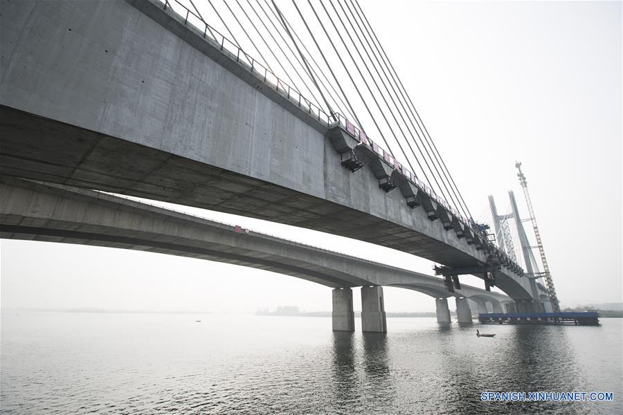 La conclusión de la sección principal del Puente Hanjiang se realiza en Hubei