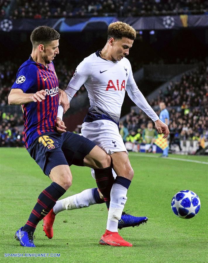 Fútbol: El Barcelona y el Tottenham empatan 1:1 en la última jornada de la fase de grupos en Champions