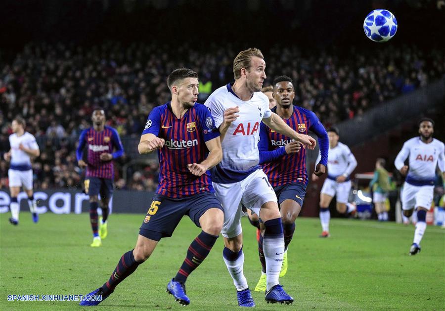 Fútbol: El Barcelona y el Tottenham empatan 1:1 en la última jornada de la fase de grupos en Champions