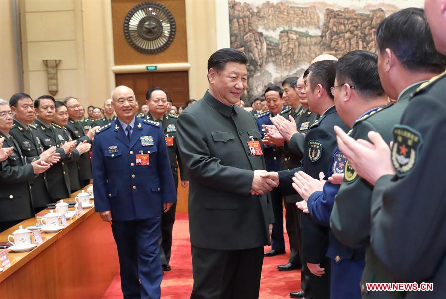 (Dos sesiones)Xi subraya cumplimiento de objetivos de desarrollo militar según lo previsto