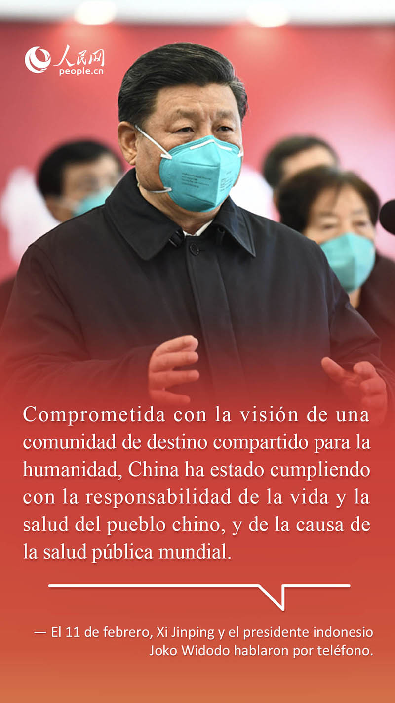 Xi Jinping pide una acción conjunta de la comunidad internacional contra COVID-19
