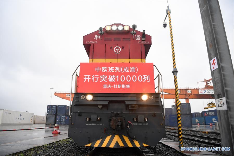 Viajes de trenes China-Europa desde Chengdu y Chongqing llegan a 10.000