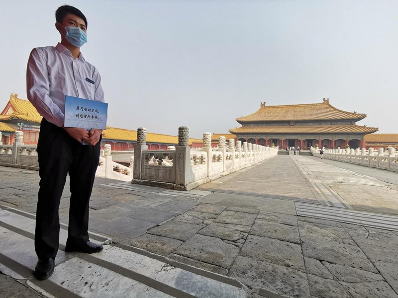 Después de permanecer cerrado durante 97 días para contener la epidemia de COVID-19, el Museo del Palacio de Beijing, también conocido como la Ciudad Prohibida, reanudó la recepción de visitantes el 1 de mayo de 2020. [Foto de Wang Kaihao / chinadaily.com.cn]