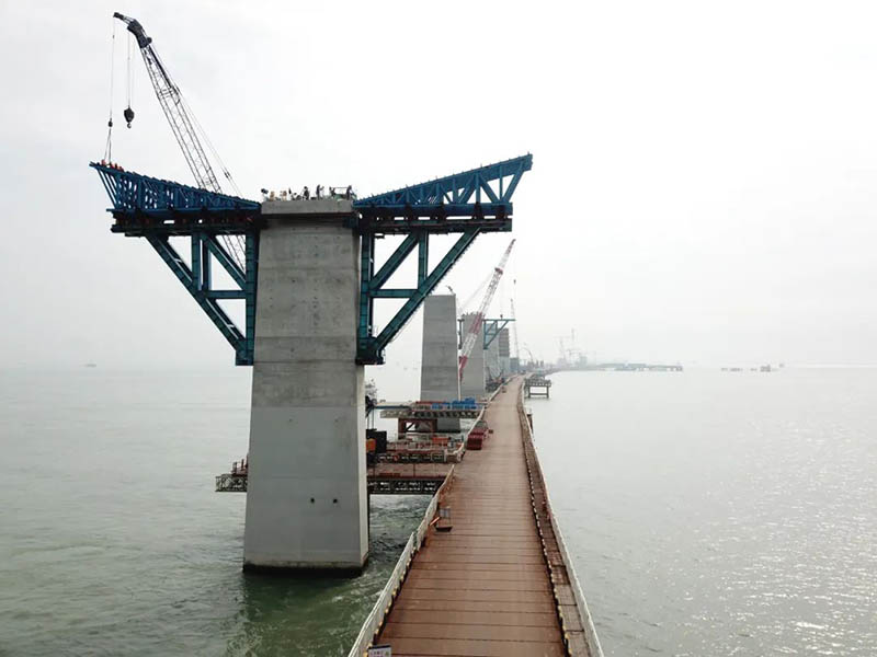 Puente Lingdingyang: otro súper proyecto de China