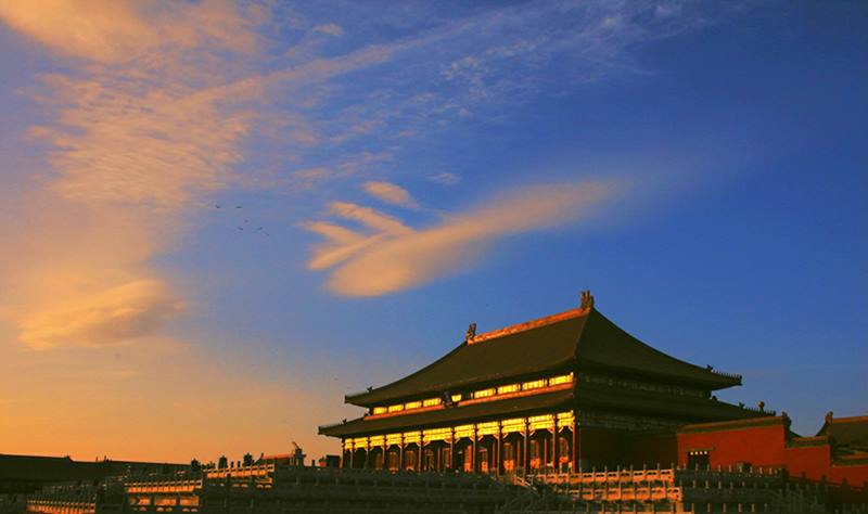 Obra fotográfica de Li Shaobai sobre el Museo del Palacio Imperial.