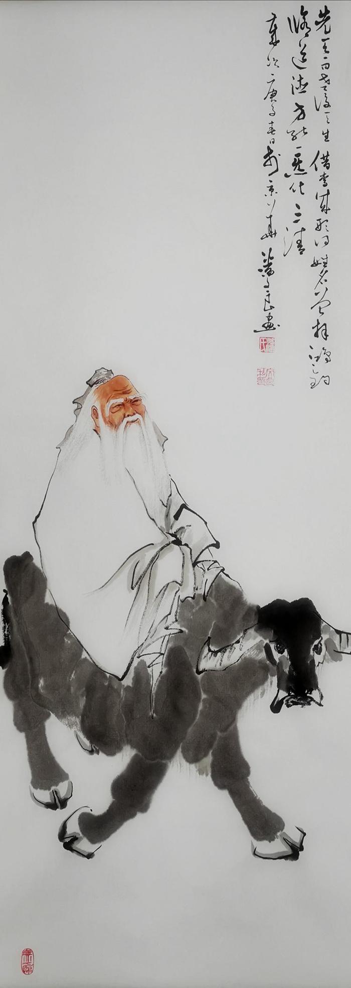 Nacido en 1971 en la ciudad de Nan'an, en la provincia de Fujian, sus obras de pintura sobre el buey tienen características de la pintura china de tinta y lavado, que refleja la naturaleza y aporta un toque humanista. Las obras de Pan Wenliang se han expuesto en museos de arte de Beijing y París. (Foto: cortesía de Pan Wenliang)