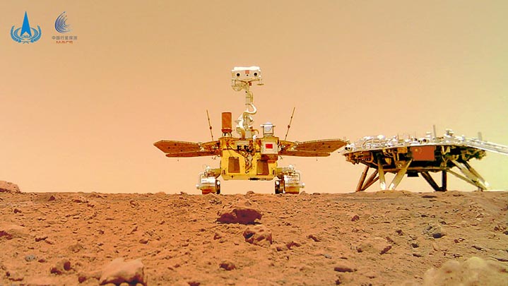El rover chino Zhurong entra en período de latencia en Marte