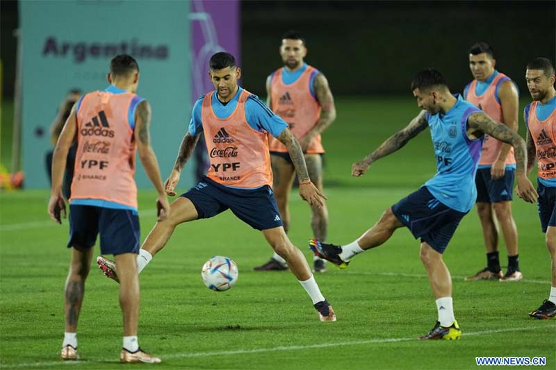 Qatar 2022: Jugadores de Argentina asisten a sesión de entrenamiento