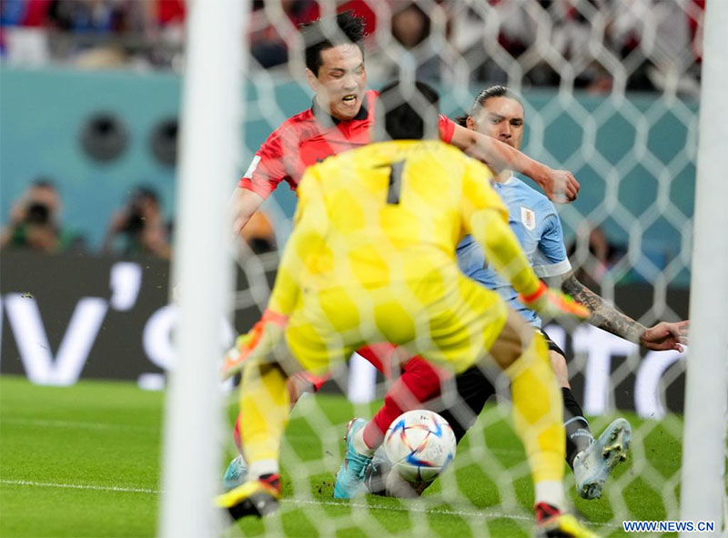 Uruguay empata 0-0 con República de Corea en partido de fase de grupos de Copa Mundial