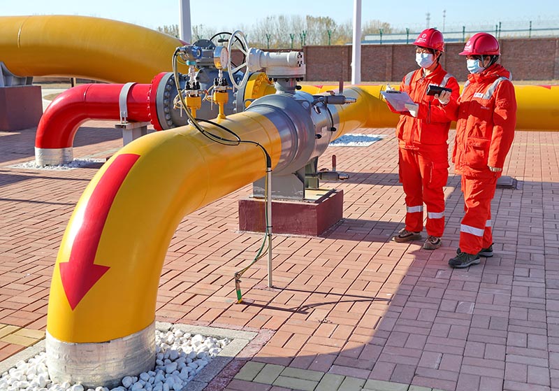 El gas canalizado a la red nacional de tuberías supera los 140 millones de metros cúbicos por día, según PipeChina