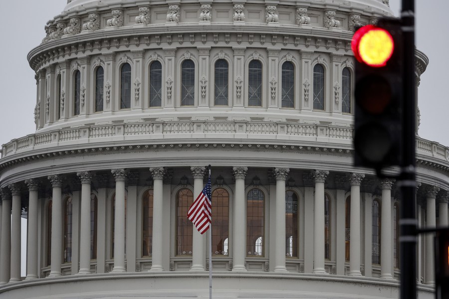 Imagen del 19 de enero del edificio del Capitolio de Estados Unidos, en Washington, D.C. (Photo by Ting Shen/Xinhua)