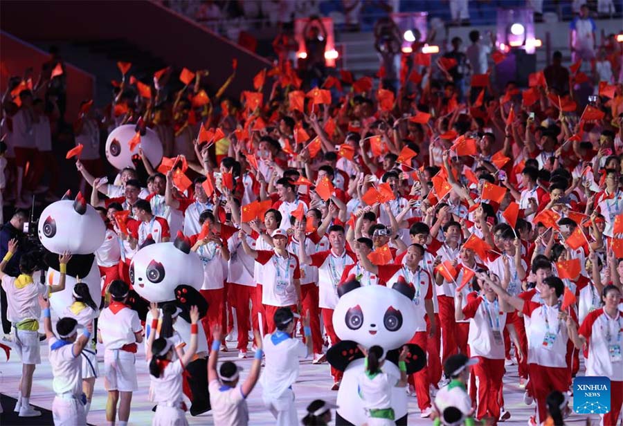 Ceremonia de apertura de la 31ª edición de verano de los Juegos Mundiales Universitarios de la FISU en Chengdu