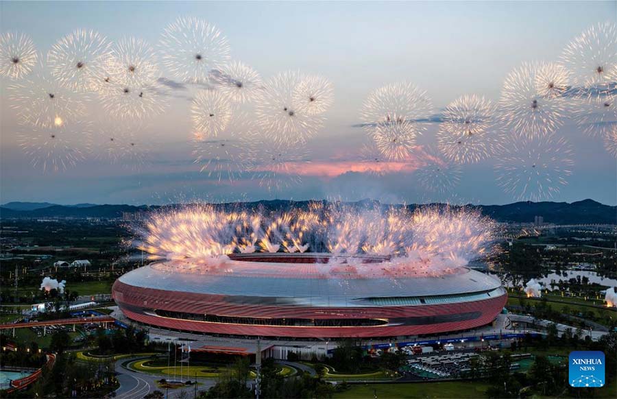 Ceremonia de apertura de la 31ª edición de verano de los Juegos Mundiales Universitarios de la FISU en Chengdu