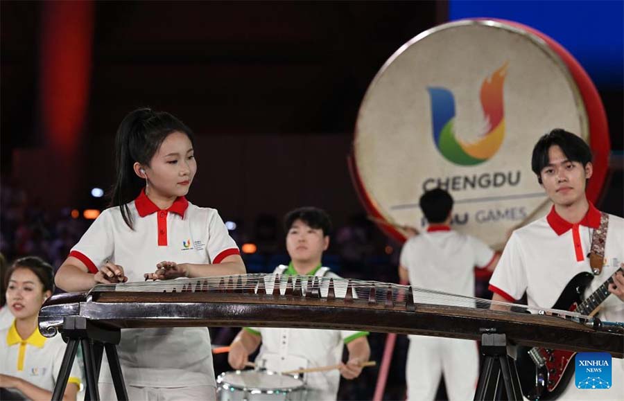 Ceremonia de apertura de la 31ª edición de verano de los Juegos Mundiales Universitarios de la FISU en Chengdu