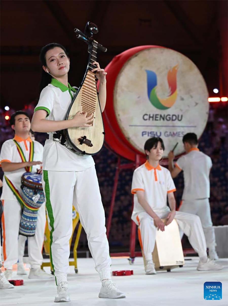 Ceremonia de apertura de la 31ª edición de verano de los Juegos Mundiales Universitarios de la FISU en Chengdu