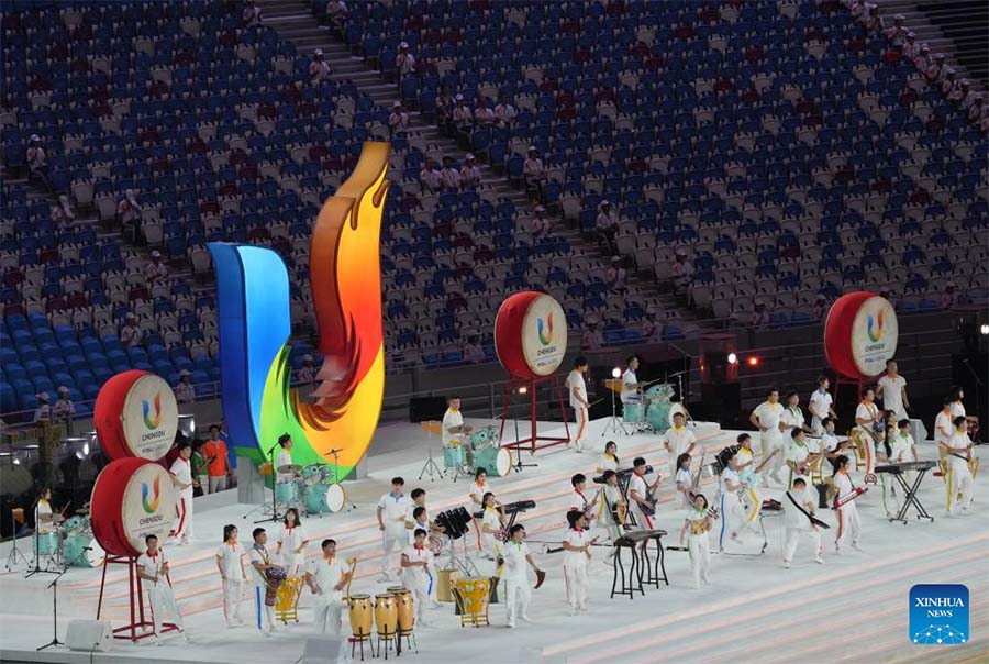 Ceremonia de apertura de la 31ª edición de verano de los Juegos Mundiales Universitarios de la FISU en Chengdu