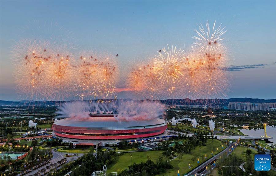 Ceremonia de apertura de la 31ª edición de verano de los Juegos Mundiales Universitarios de la FISU en Chengdu