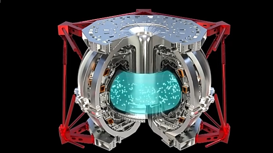 Una imagen generada por computadora del Huanliu-3 (HL-3) de desarrollo propio de China, el "sol artificial" de nueva generación del país. /CMG