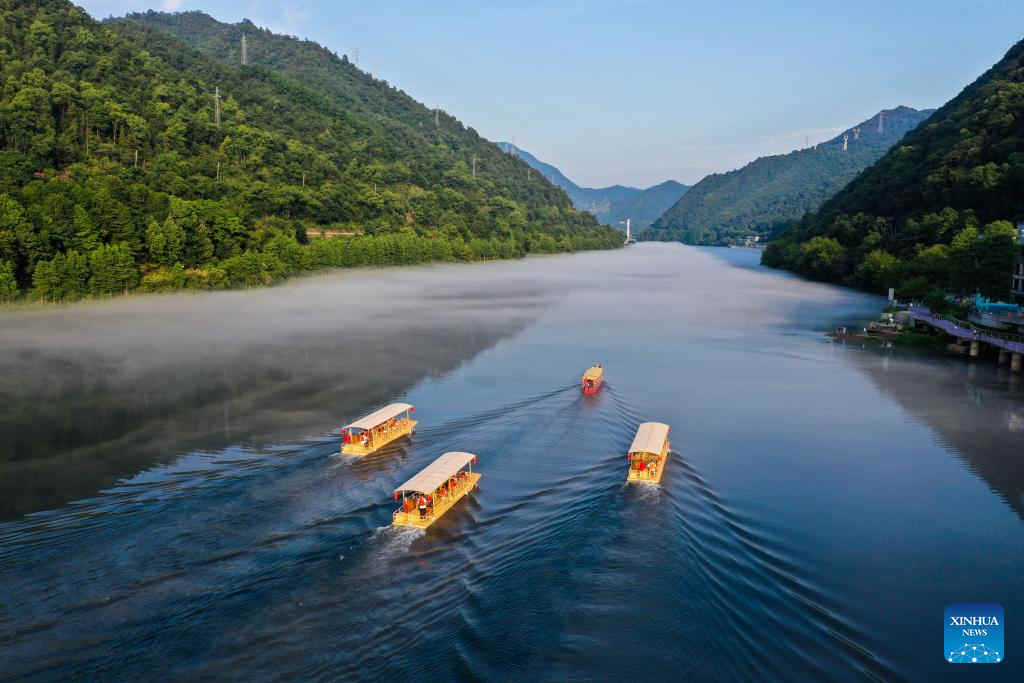 Vistas aéreas de Hangzhou, ciudad anfitriona de los 19º Juegos Asiáticos