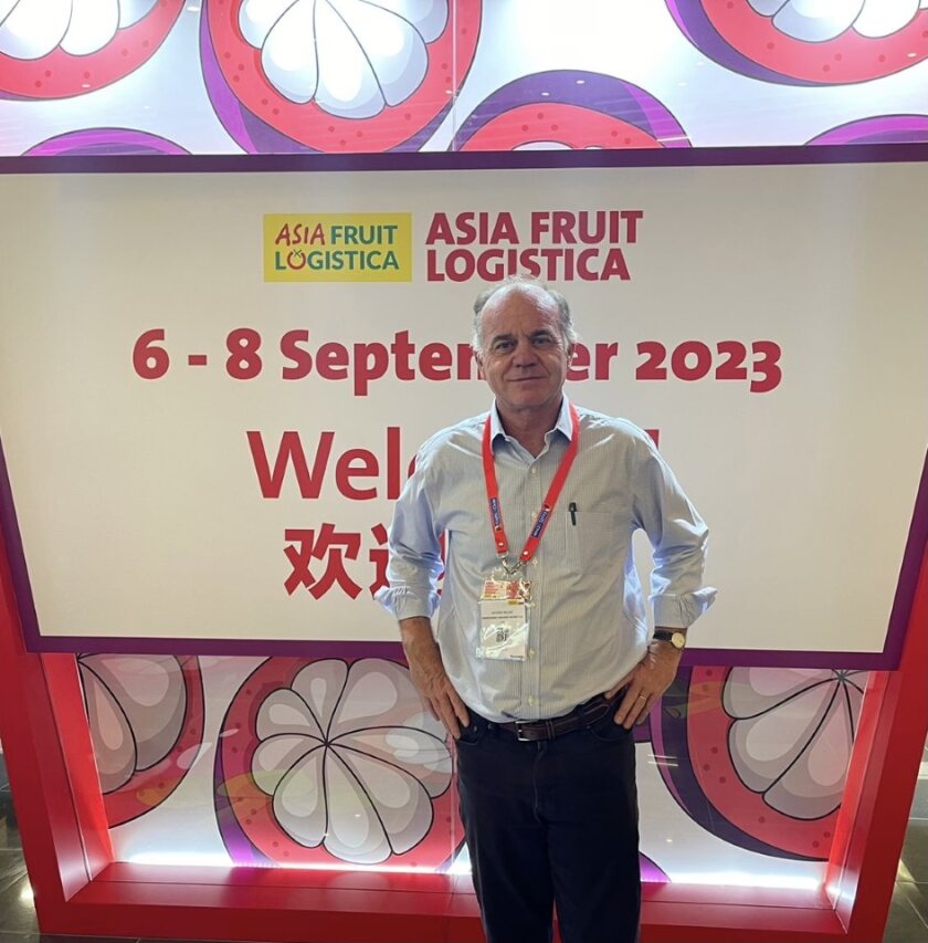 Antonio Walker, presidente de la Sociedad Nacional de Agricultura de Chile (SNA) participó en la 16ª edición de ASIA FRUIT LOGISTICA 2023 en Hong Kong, China. (Foto proporcionada por la SNA de Chile)
