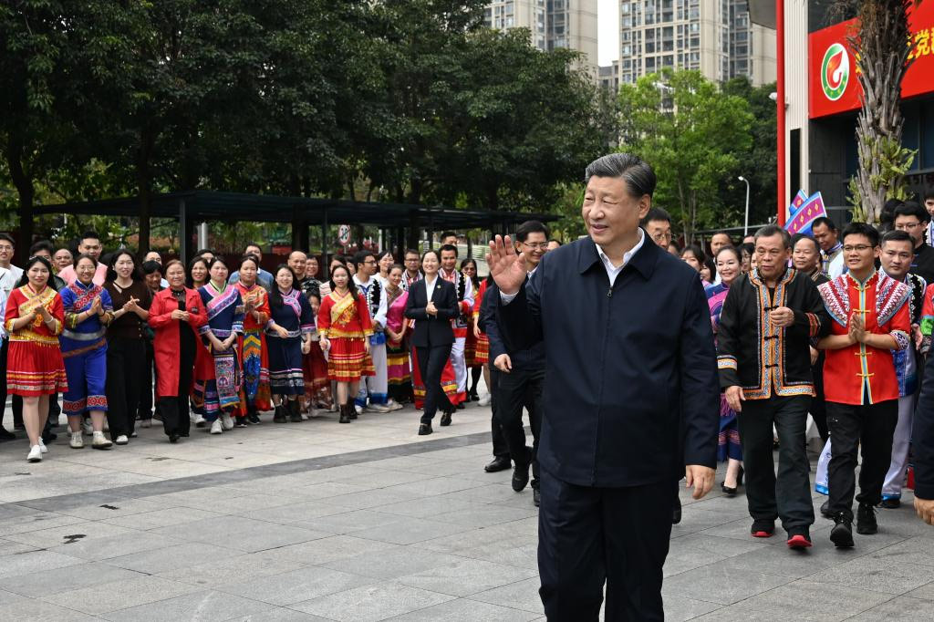 Xi inspecciona ciudad meridional china de Nanning