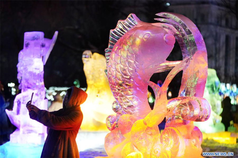 La 50 feria de linternas de hielo en Harbin, Heilongjiang