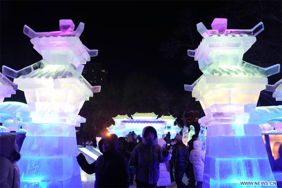 La 50 feria de linternas de hielo en Harbin, Heilongjiang