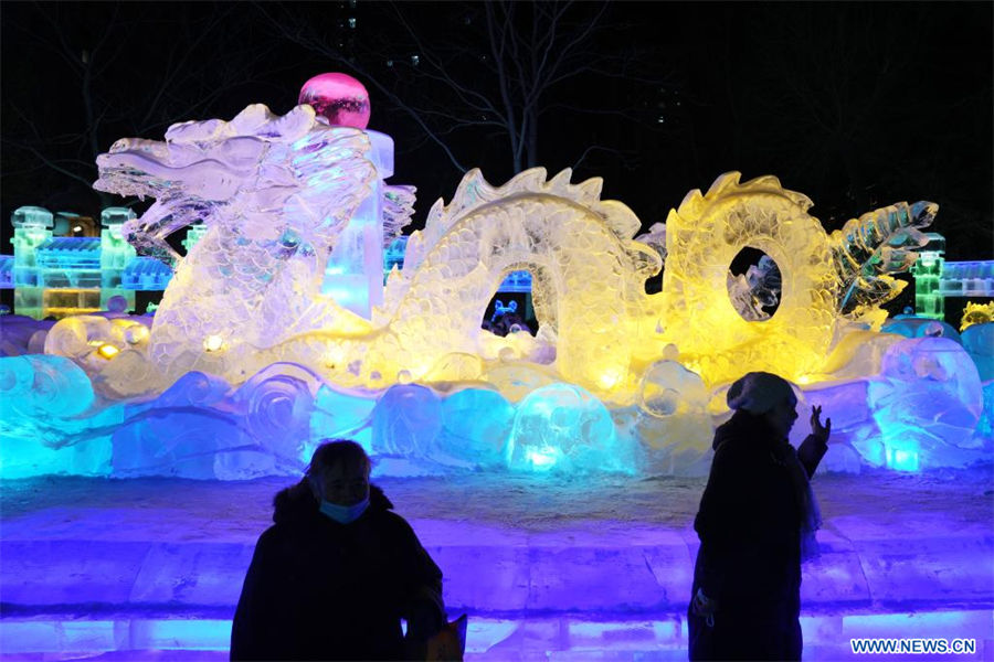 La 50 feria de linternas de hielo en Harbin, Heilongjiang