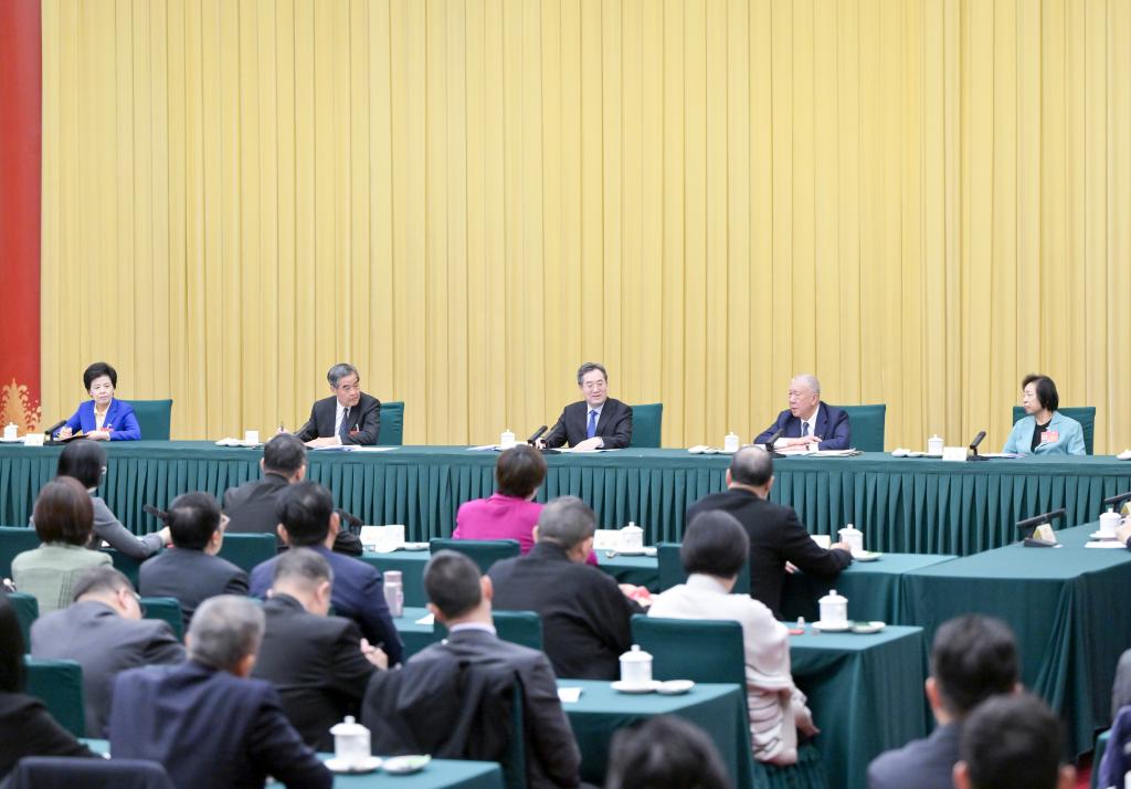 Líderes chinos se unen a diputados de APN y asesores políticos en deliberaciones y debates