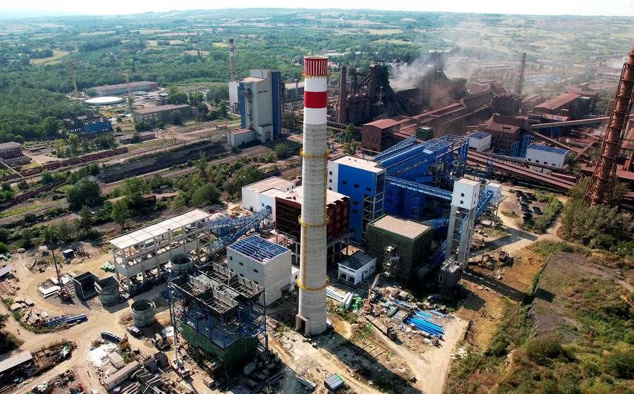 Planta siderúrgica de Smederevo del Grupo HBIS en Serbia. Foto del 16 de agosto de 2021. Agencia de noticias Xinhua (Foto proporcionada por HBIS Serbia Co., Ltd.)