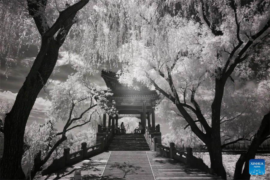 Vista infrarroja del Palacio de Verano en Beijing