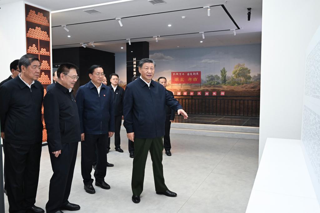 Xi inspecciona provincia central china de Hubei