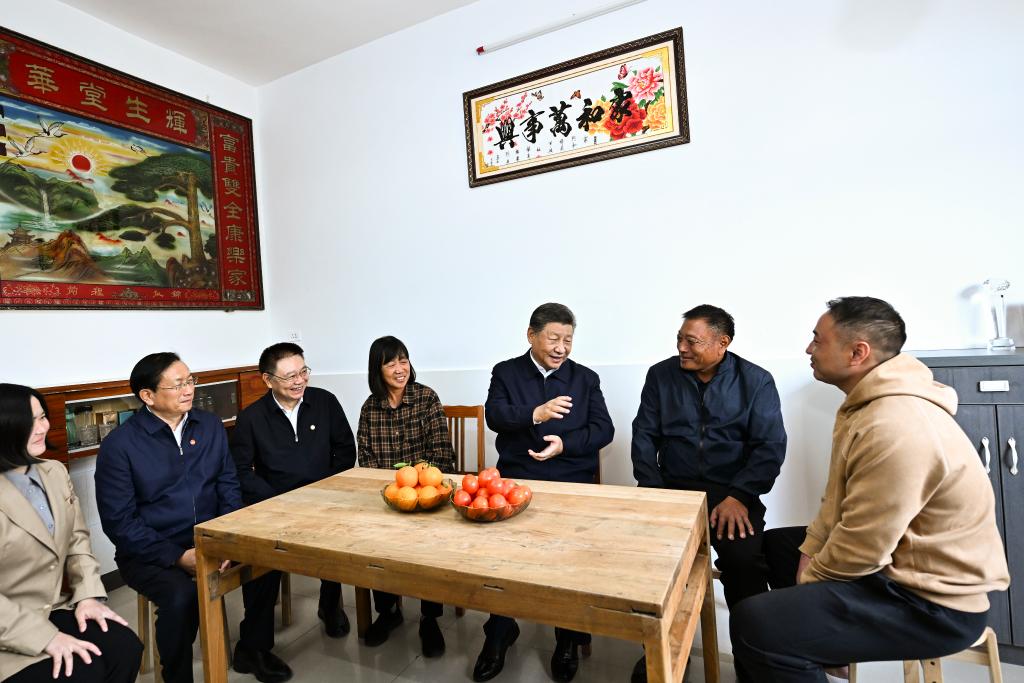 Xi inspecciona provincia central china de Hubei