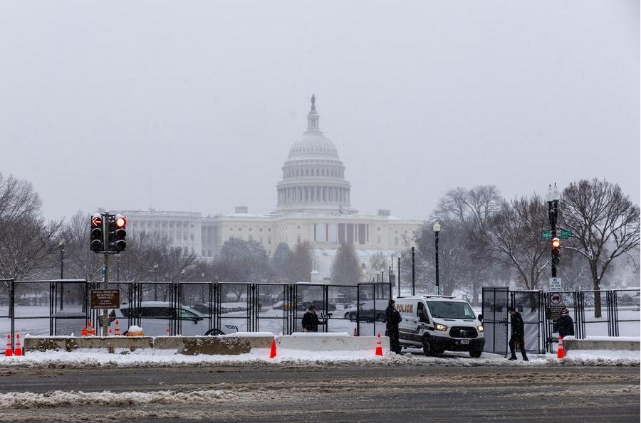 Imagen del edificio del Capitolio de los Estados Unidos en Washington, D.C., Estados Unidos, el 6 de enero de 2025. (Xinhua/Hu Yousong)