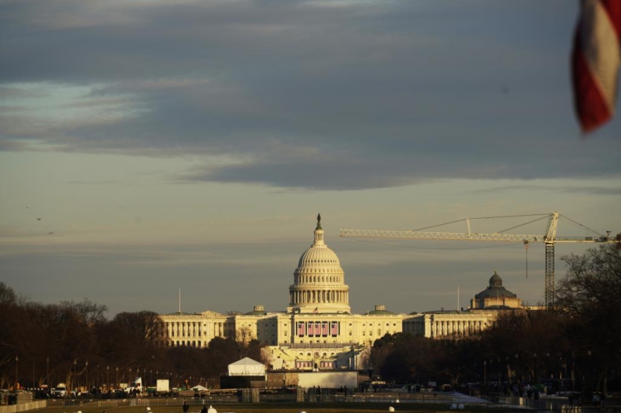 Imagen del 18 de enero de 2025 del edificio del Capitolio de Estados Unidos, en Washington, D.C., Estados Unidos. (Xinhua/Wu Xiaoling) 