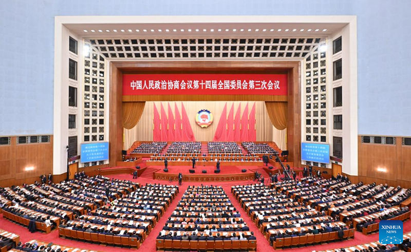 Máximo órgano asesor político de China celebra reunión de clausura de sesión anual