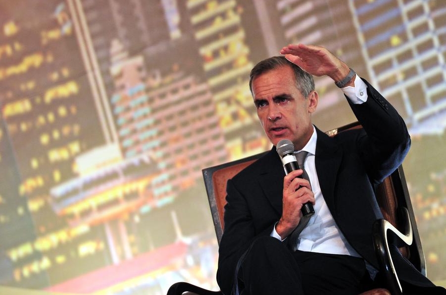 Foto de archivo muestra la imagen del 17 de noviembre de 2014 de Mark Carney. (Xinhua/Then Chih Wey) 