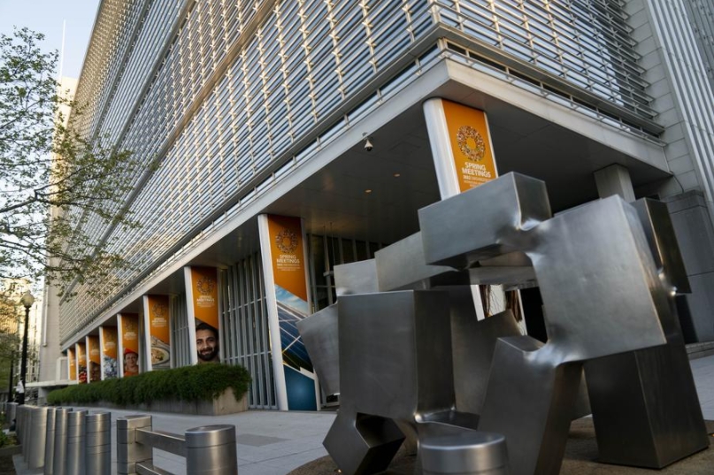 Imagen del 20 de abril de 2022 de la sede del Banco Mundial, en Washington D.C., Estados Unidos. (Xinhua/Liu Jie)