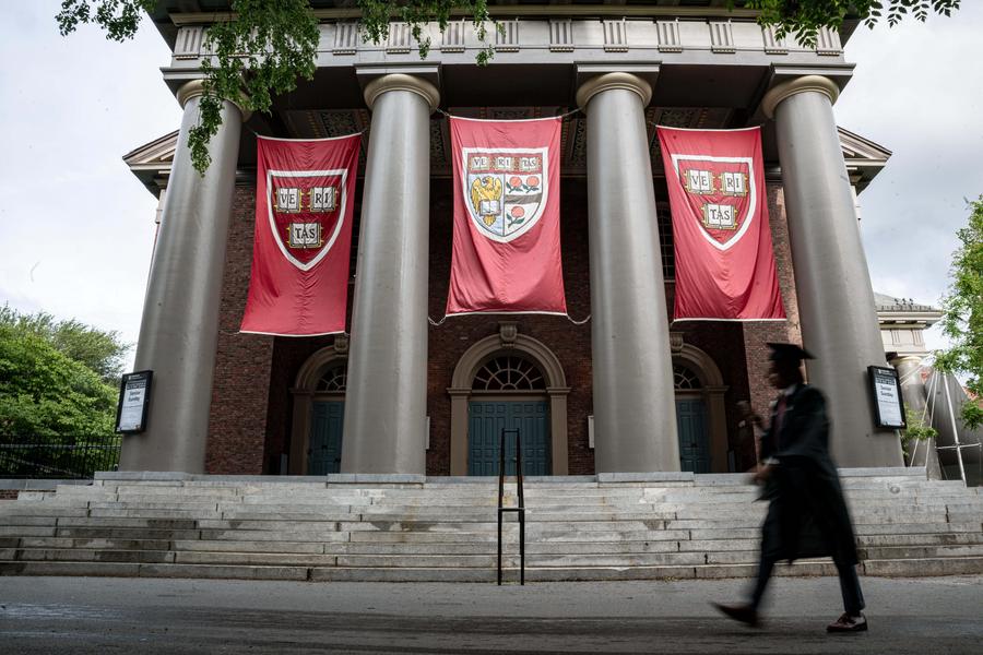 Imagen del 24 de mayo de 2025 de una vista del campus de la Universidad de Harvard, en Cambridge, Massachussetts, Estados Unidos. (Xinhua/Ziyu Julian Zhu) 