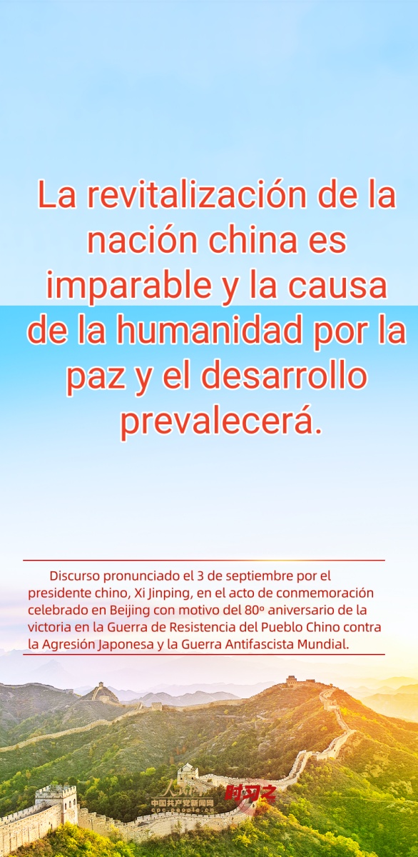 Palabras destacadas del discurso pronunciado por Xi en acto conmemorativo por 80º aniversario de la victoria contra agresión japonesa