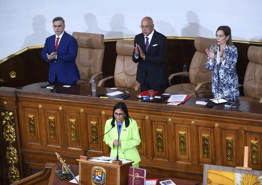 Presidenta encargada de Venezuela anuncia nuevos cambios en su equipo de Gobierno