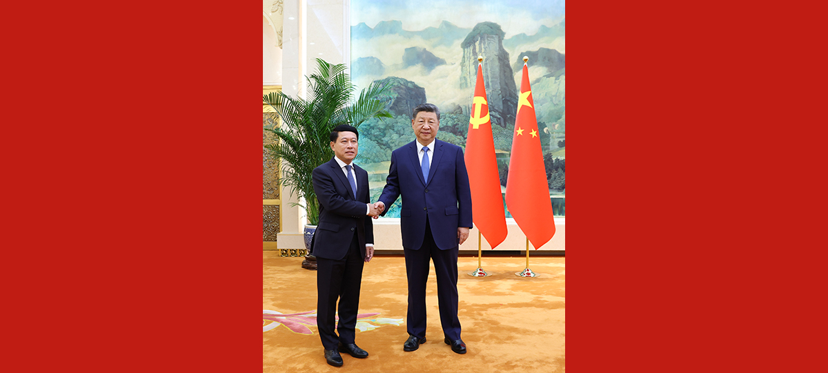 Xi se reúne con enviado especial del líder laosiano Thongloun