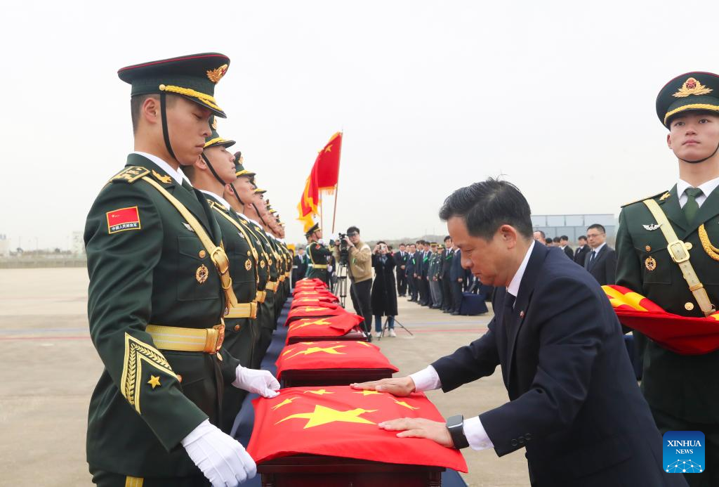 China y República de Corea celebran ceremonia de entrega de restos de mártires chinos caídos en Guerra de Corea