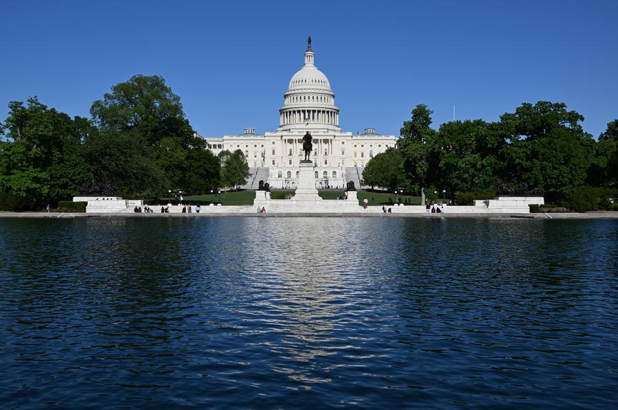 Imagen del 1 de mayo de 2026 del edificio del Capitolio estadounidense, en Washington D. C., Estados Unidos. (Xinhua/Li Rui) 