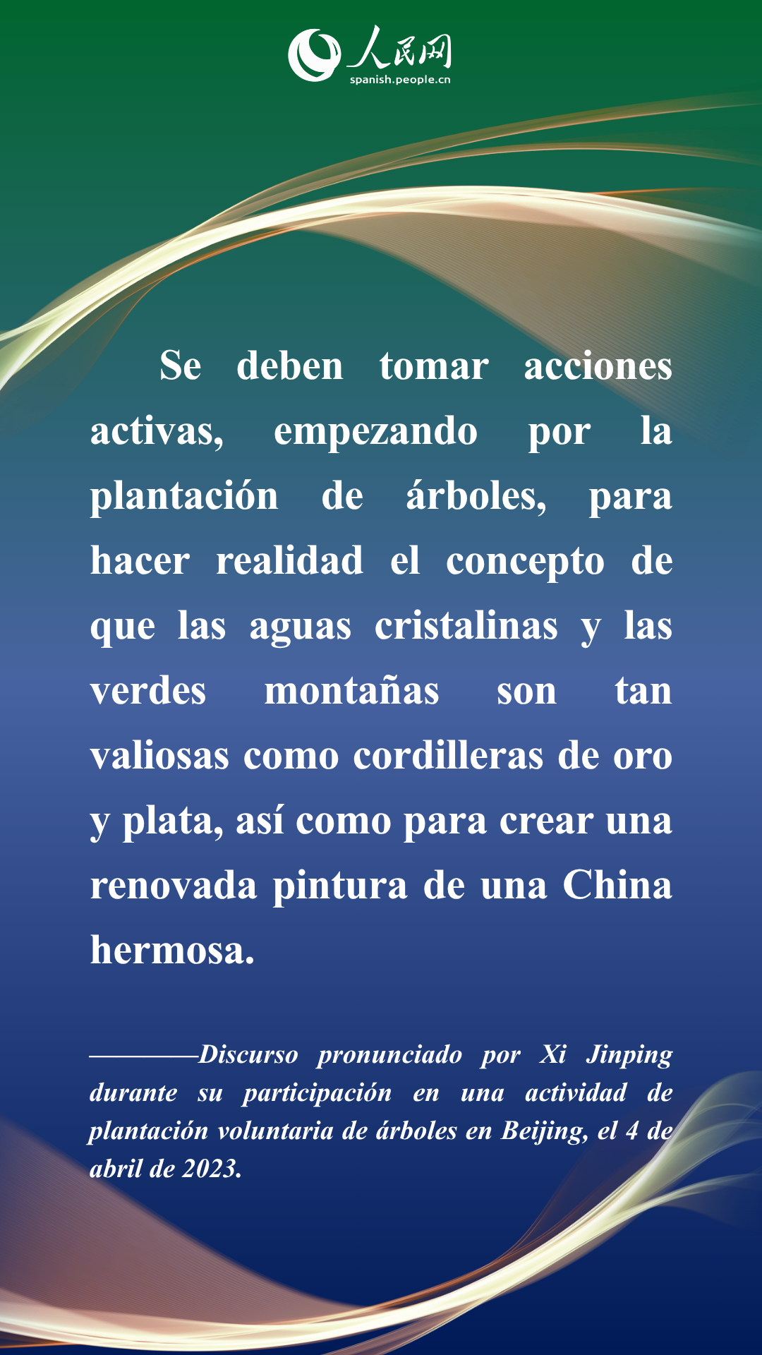 Xi pide construir un futuro más verde
