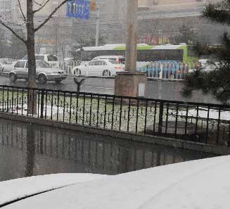 Beijing experimenta la primera nevada del invierno  