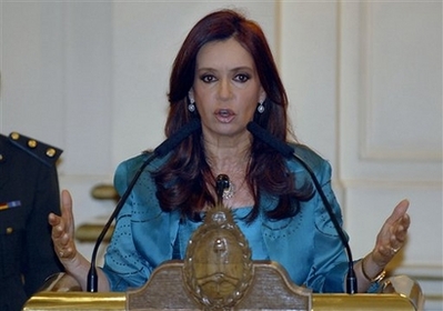 Rechaza presidenta argentina presiones de Estados Unidos