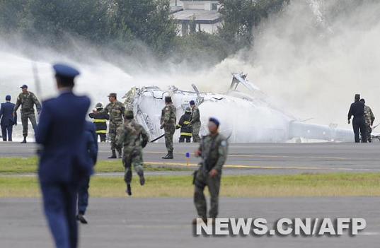 Accidente de helicóptero en Ecuador deja dos tripulantes heridos