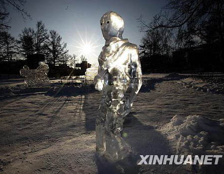 Concurso de esculturas en hielo en Rusia
